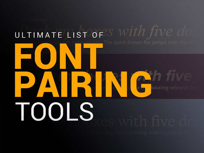 font pairing tools