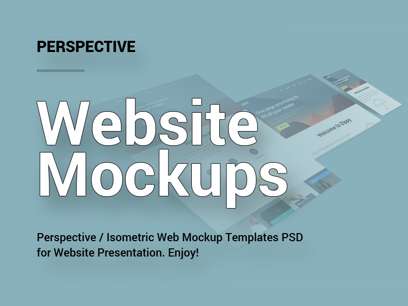 perspective website mockups