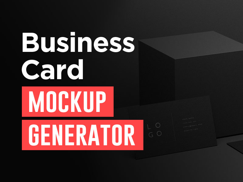 Best Business Card Mockup Generator Free Paid 2021