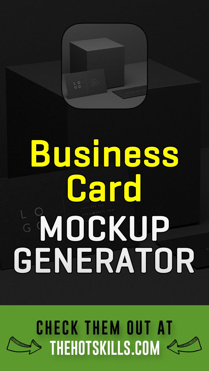 Online business card mockup generator-tools