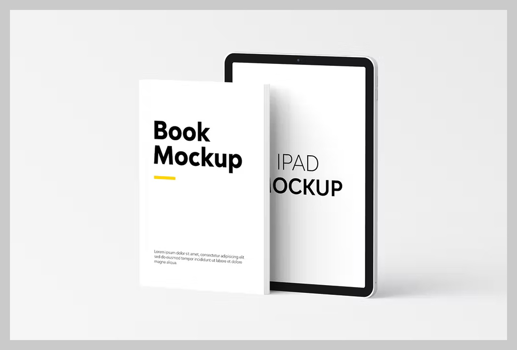 Book & iPad Mockup