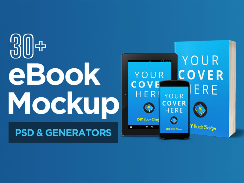 Download 30+ Free eBook Mockups PSD & Generators - TheHotSkills