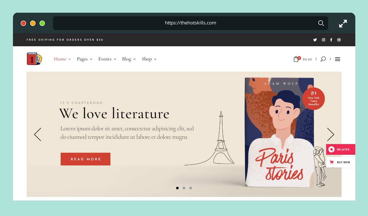 ChapterOne - Bookstore and Publisher Theme