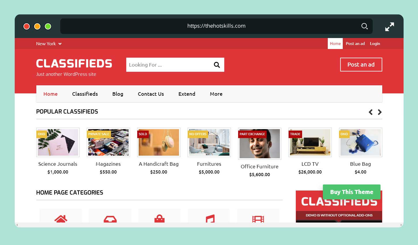 Classifieds Theme for WordPress