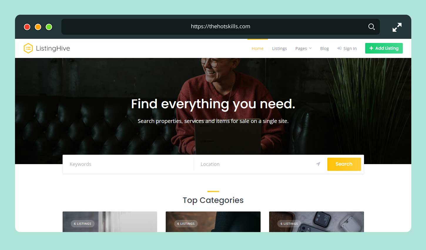 Free multipurpose directory WordPress theme