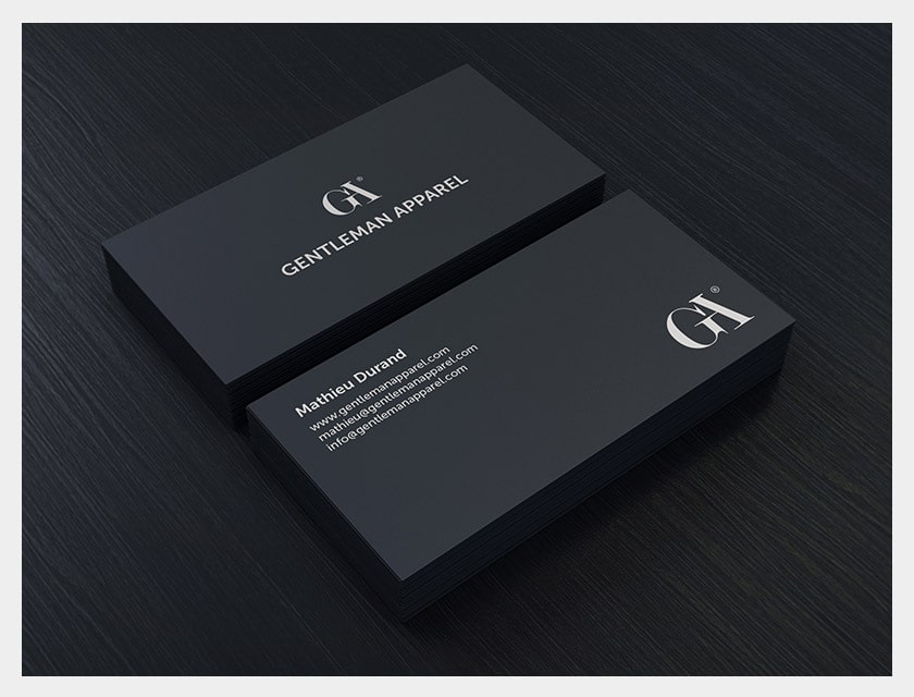 Gentleman Apparel Business Card