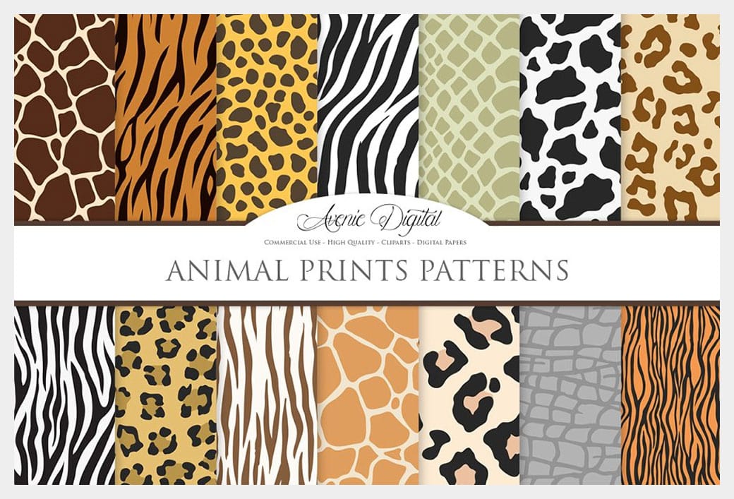 Animal Print Vector Patterns