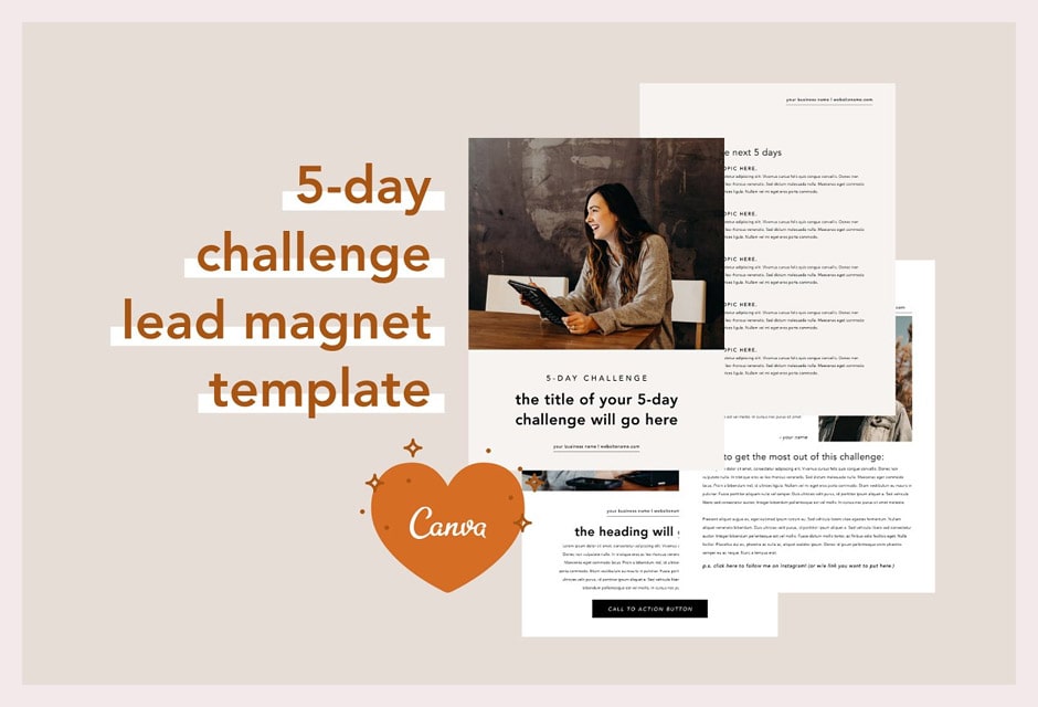 5 Day Challenge Lead Magnet | Canva