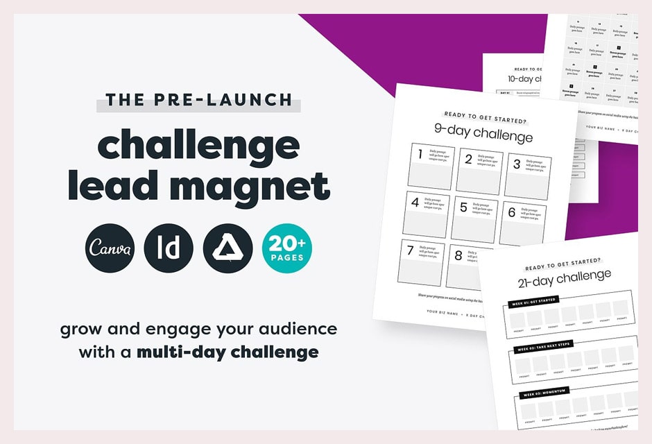 Challenge Lead Magnet Templates