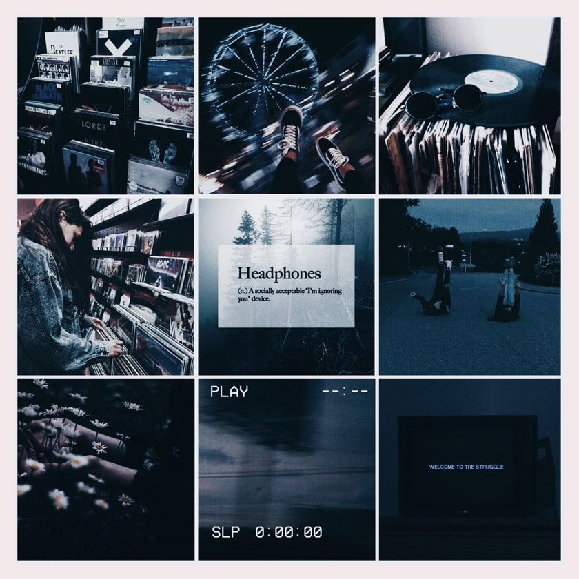 Aesthetic Mood Board Grunge