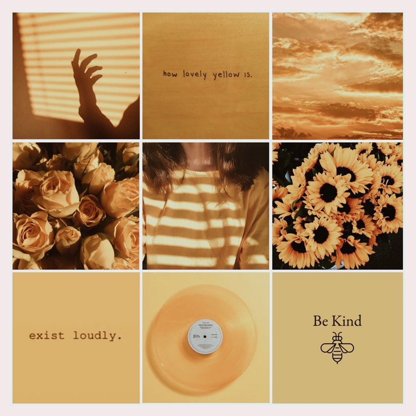 Aesthetic MoodBoard Yellow