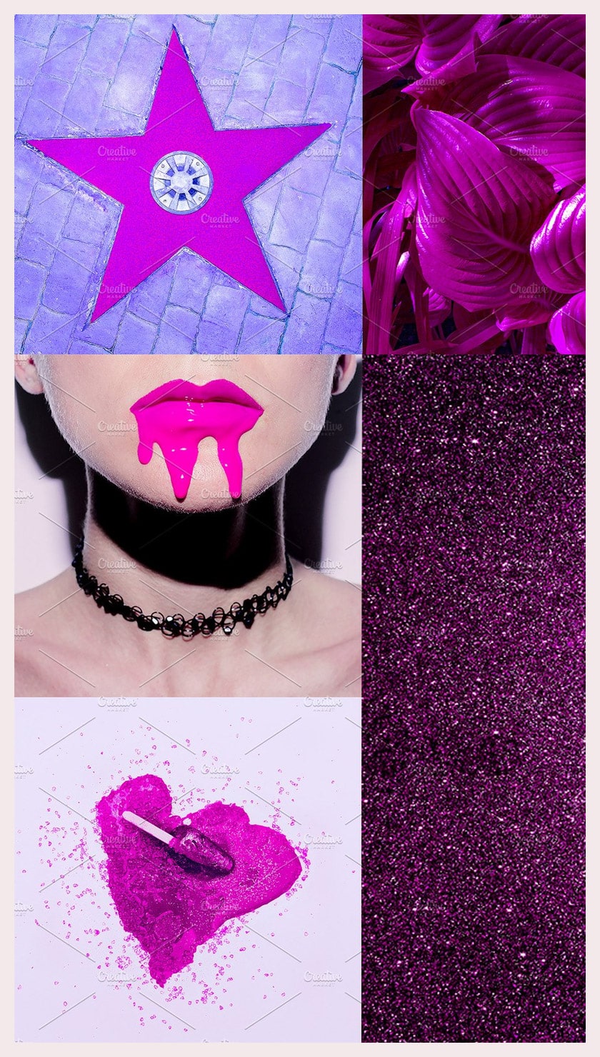 Makeup aesthetic mood board