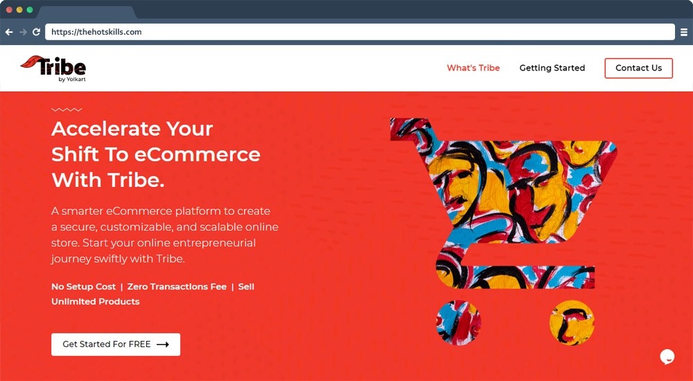 Tribe -free ecommerce platforms