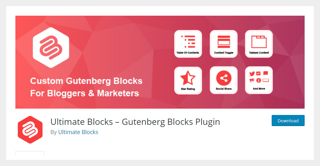 Ultimate Blocks Gutenberg Blocks Plugin