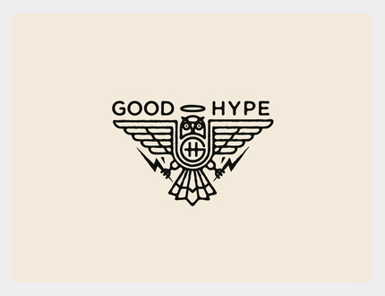 good hype owl logo design inspiration