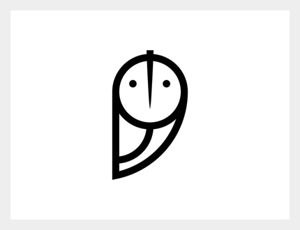 line owl logo design idea