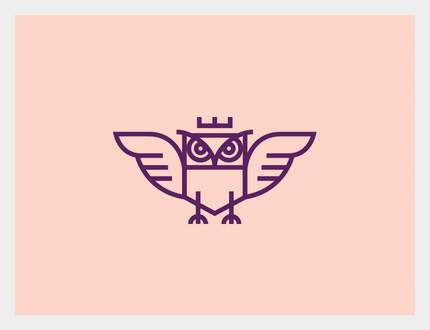 simple owl logo design inspiration