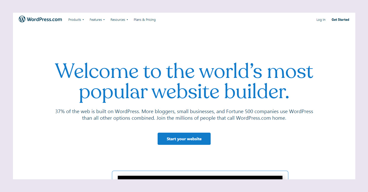 WordPress Create a Free Website or Blog