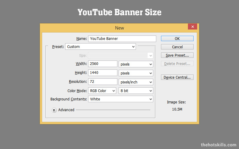 YouTube Banner Size