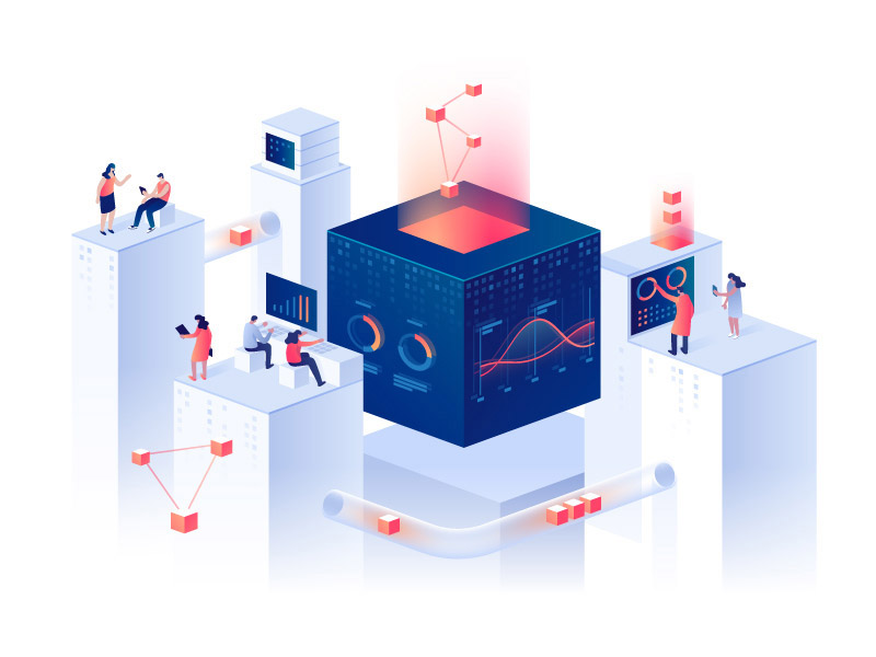 isometric grid illustration