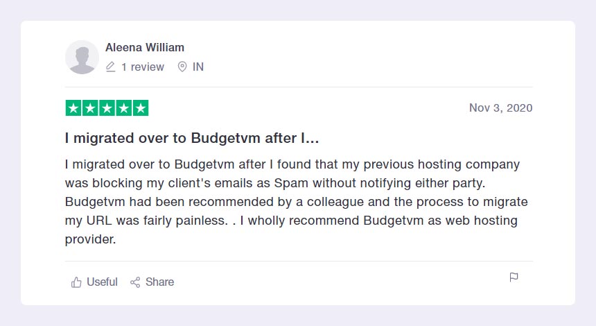 BugetVM customer reviews