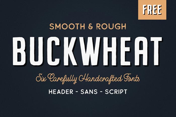 Buckwheat - Free Vintage Font Collection