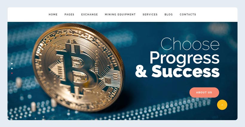 Cryptocurrency Exchange WordPress Theme