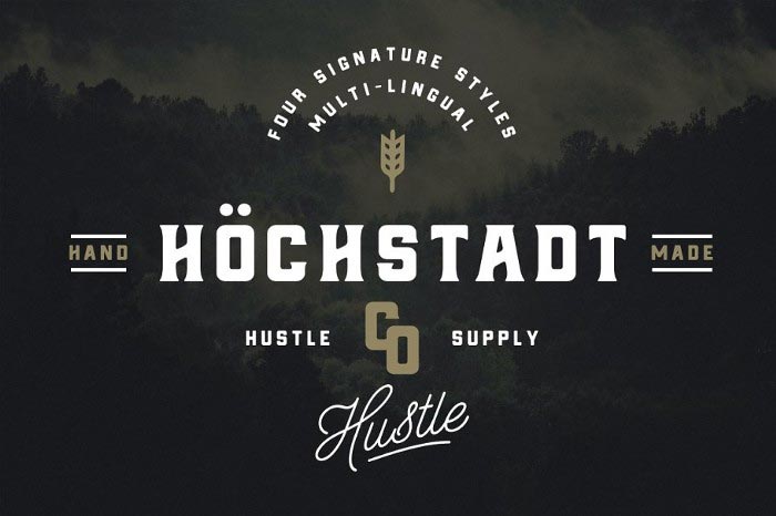 Höchstadt — Vintage Font