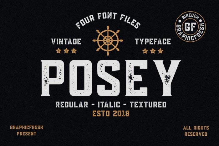 Posey Vintage Type