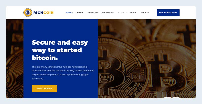 Bitcoin Crypto Currency Template