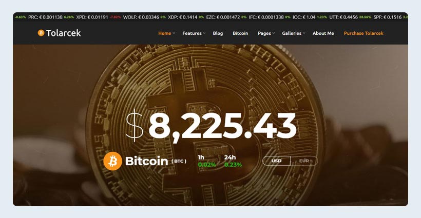 CryptoCurrency WordPress Blog Theme