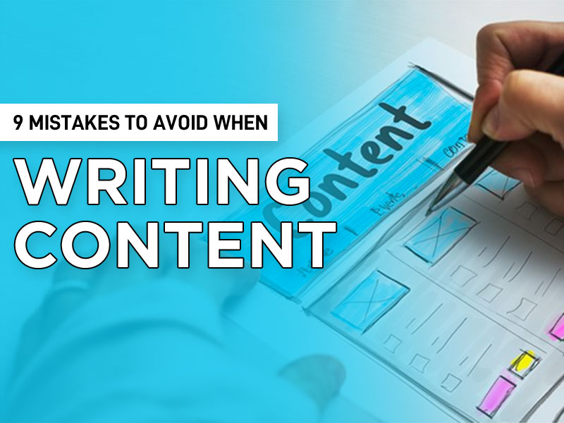 Content writing mistakes to avoid