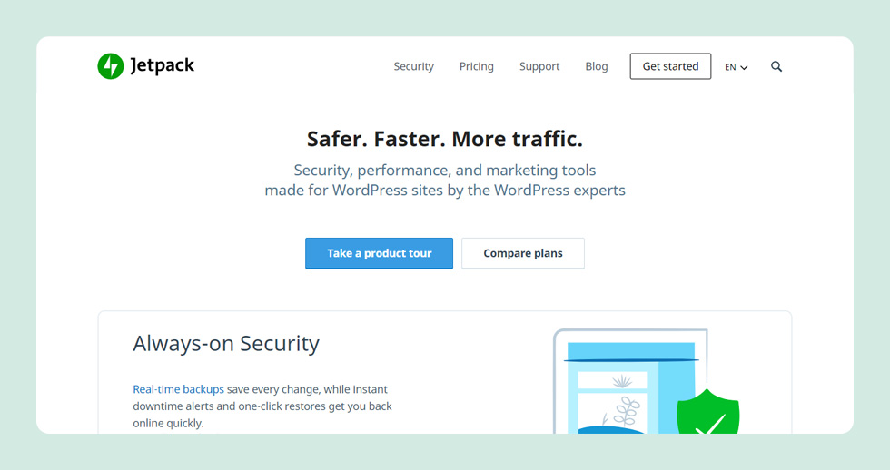 JetPack Website Security