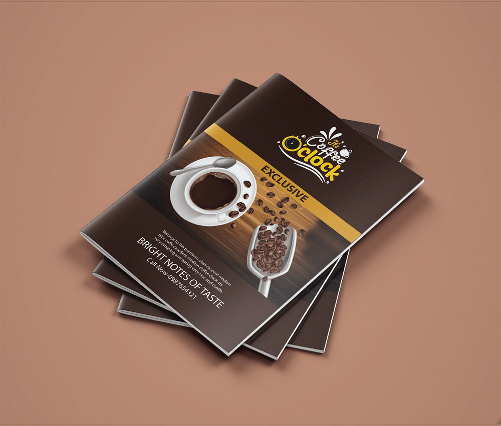 Bifold Coffee Brochure Design Inspiration