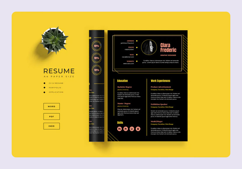 Creative Resume Templates Word