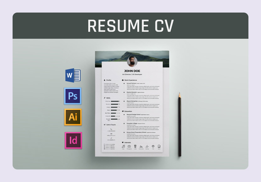 Free Resume CV Template in Word