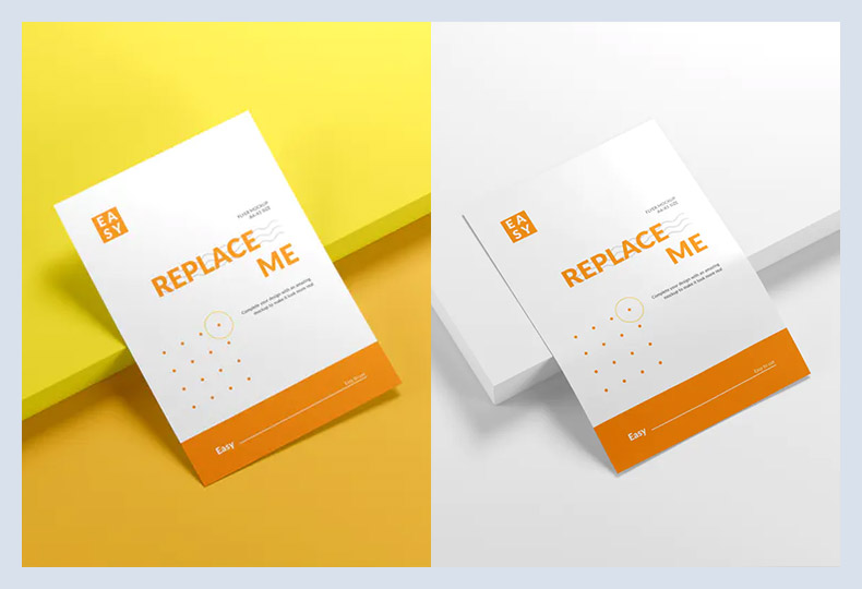 A4 and A5 Flyer Mockup