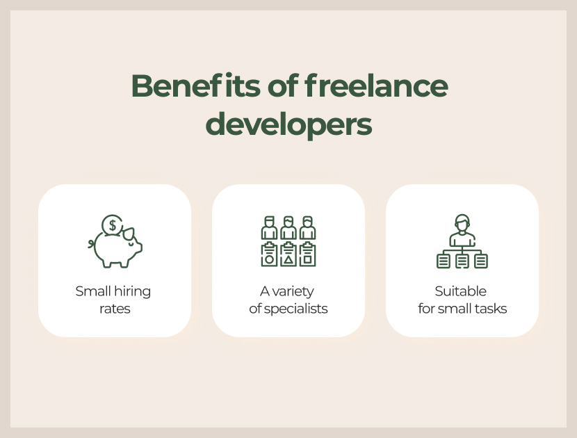 Benefits of freelance developers