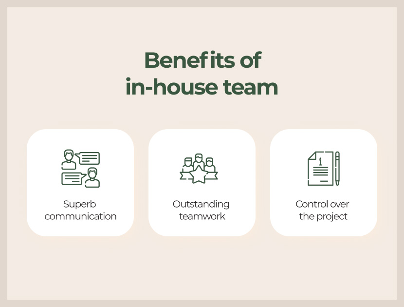 Benefits of in-house team