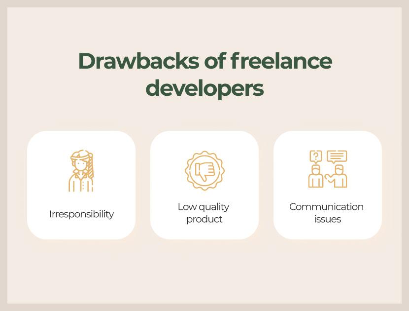Drawbacks of freelance developers