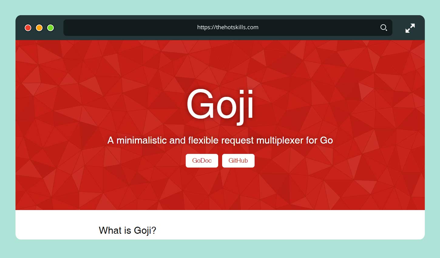 Goji Framework