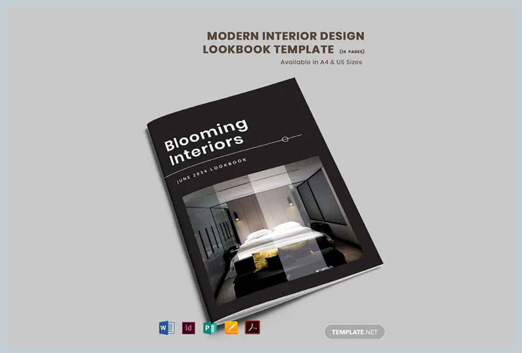 Modern Interior Design Lookbook Template