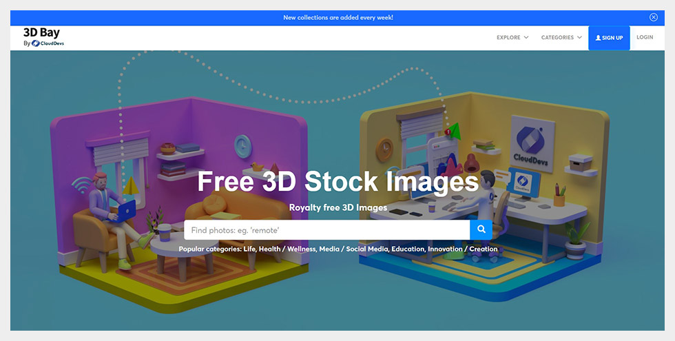 3DBay - Free 3D Stock Images