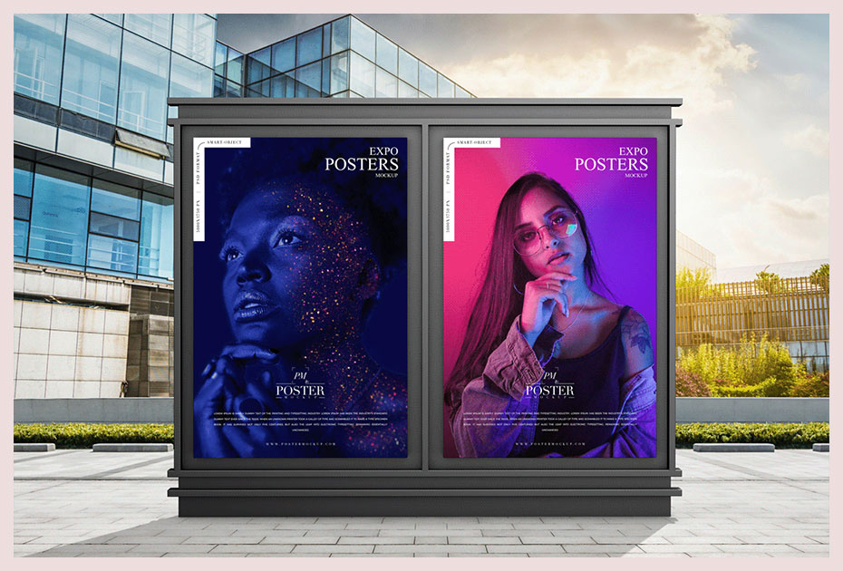 Outdoor Expo Posters Mockup Free