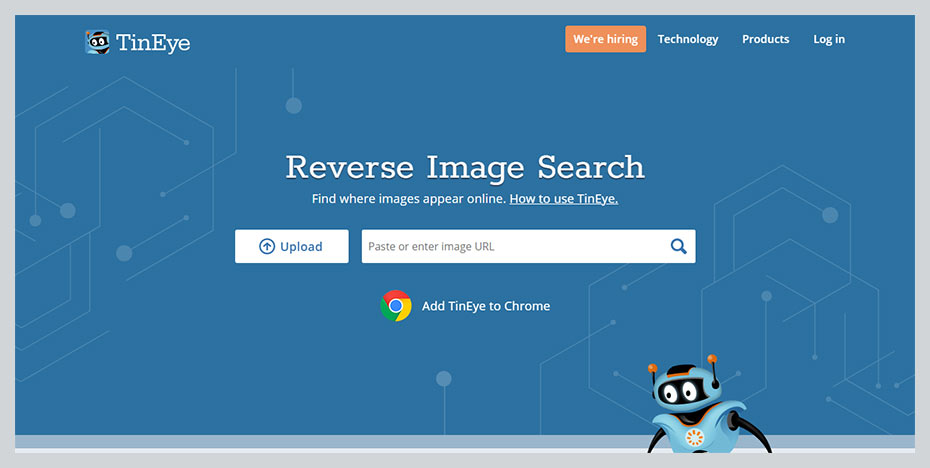 Google reverse image search by TinEye