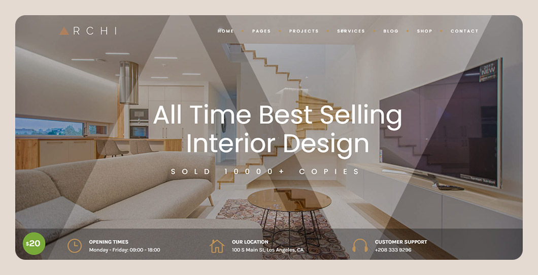 Archi - Interior Design & Multi-Purpose Website Template