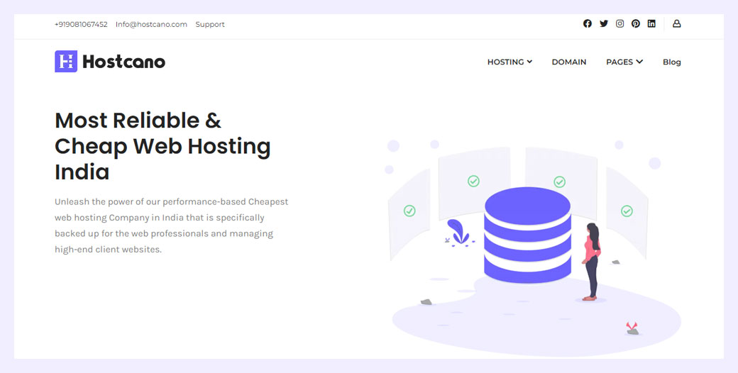 Hostcano - Web Hosting India