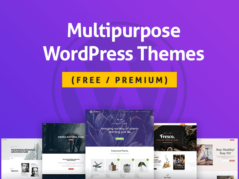 Free Multipurpose WordPress Themes