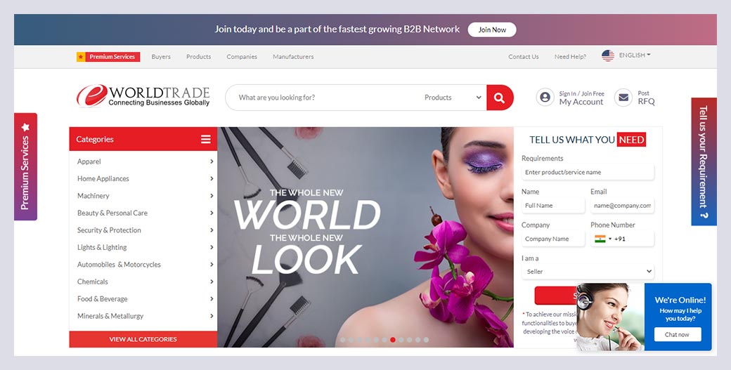 eWorldTrade Fashion Website