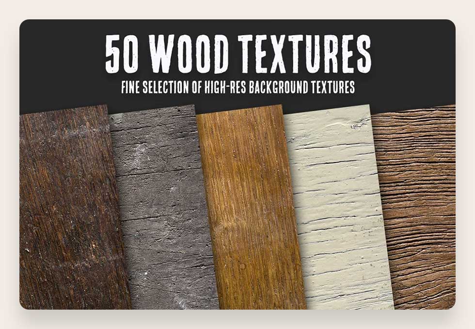 50 Wood Textures Bundle